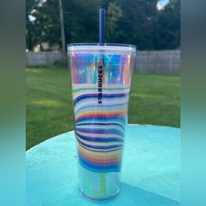 RARE Starbucks x Target Colorful Swirl Tumbler 24 oz